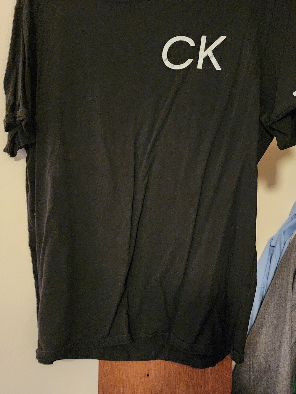 Calvin Klein Black Short-Sleeve Tee with CK Logo